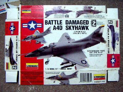 LINDBERG@1/72@BATTLE@DAMAGED@A4D SKYHAWK@