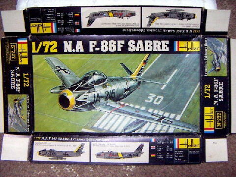 Heller 1/72 N.A F-86F SABRE(RFA|2e'me Staffel JG71 Richtofen-1958)
